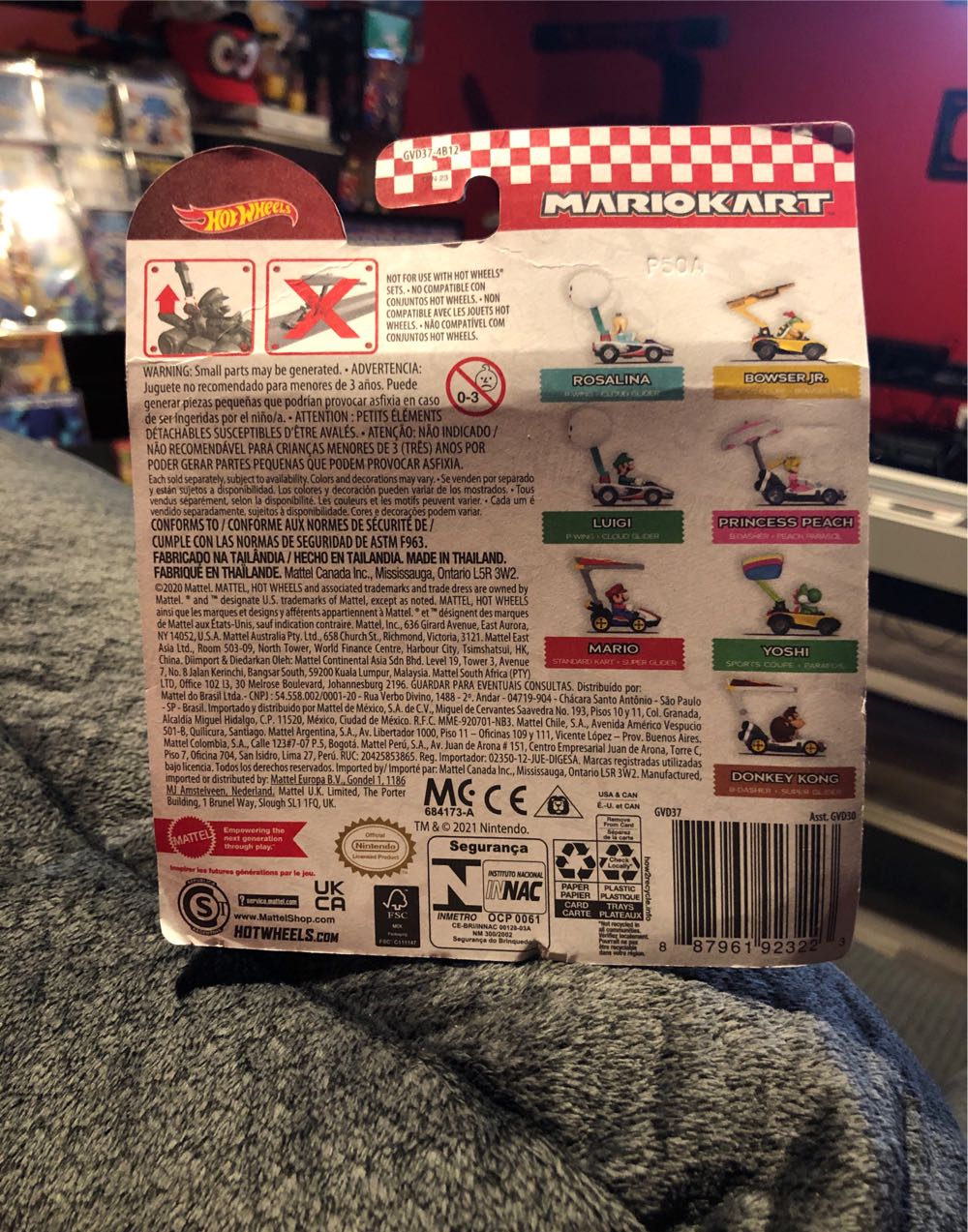 Hot Wheels: Mario Kart: Donkey Kong (B-Dasher + Super Glider) - Mattel (Hot Wheels) (Mario Kart) action figure collectible - Main Image 2