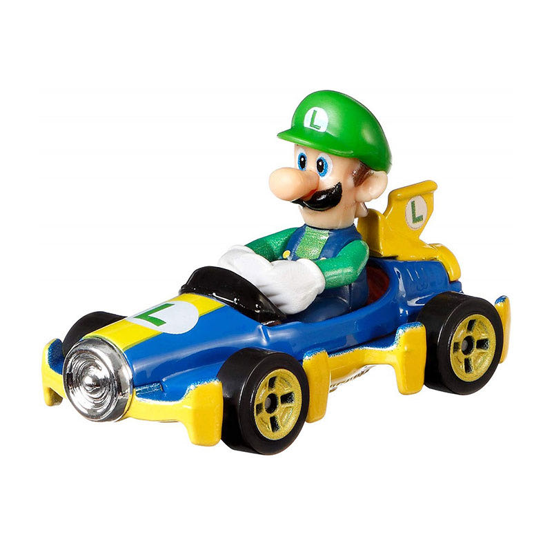 Hot Wheels: Mario Kart: Luigi (Mach 8) - Mattel (Hot Wheels) (Mario Kart) action figure collectible - Main Image 3