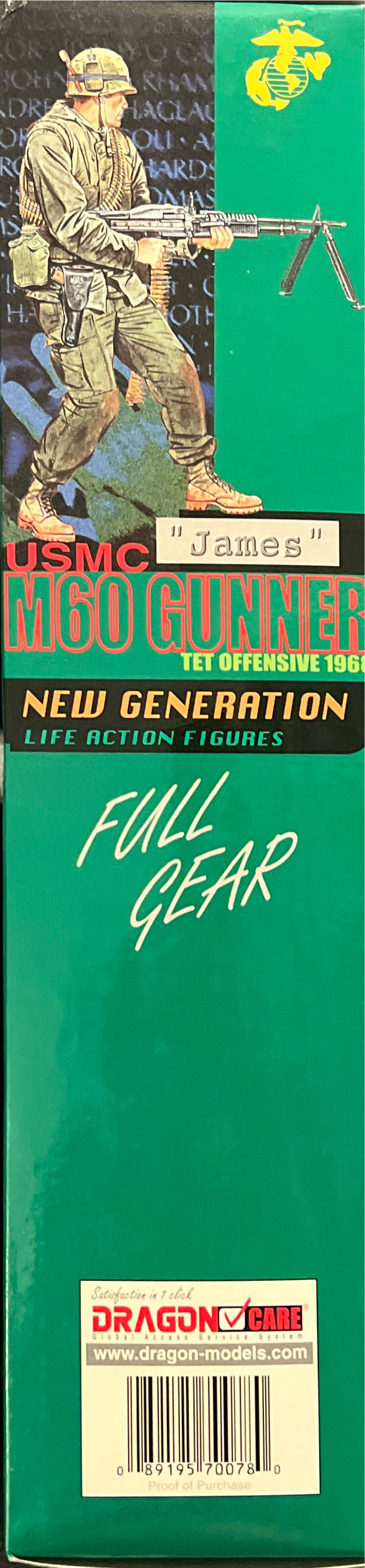 New Generation NAM M60 Gunner ”James” - Dragon Models Ltd. (New Generation) action figure collectible [Barcode 089195700780] - Main Image 3