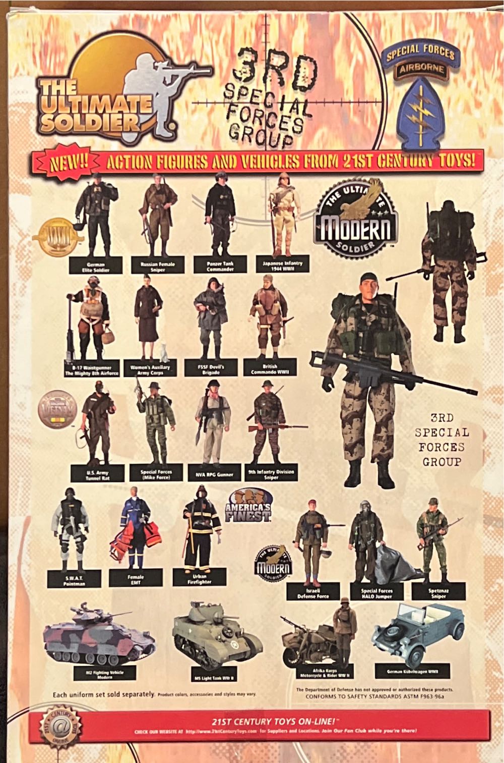 Ultimate Soldier Cp33627 3rd Special Forces Airborne 12” Figure Am10 - 21st Century Toys (The Ultimate Soldier X-D Xtreme Detail) action figure collectible [Barcode 638748336275] - Main Image 2