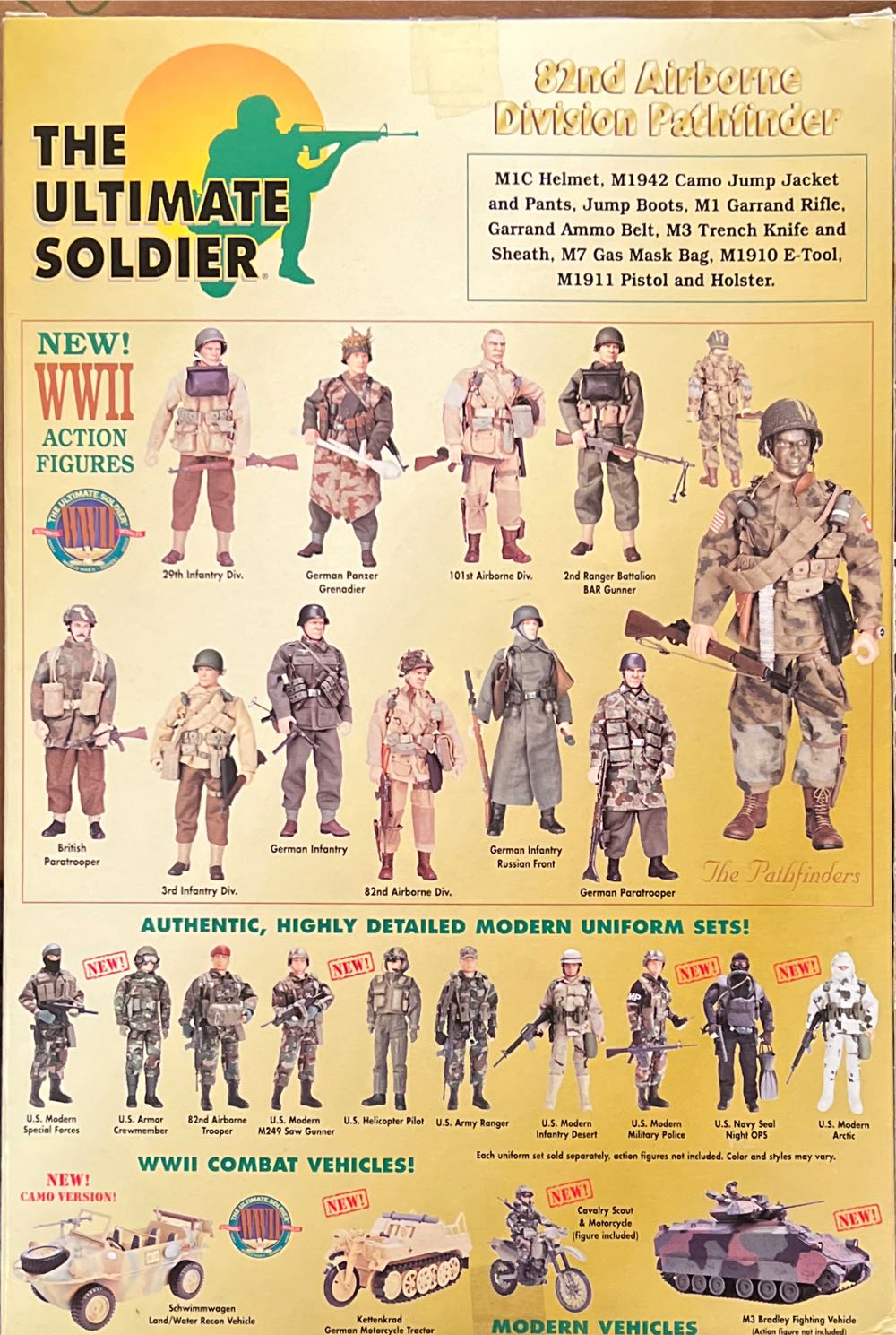 The Ultimate Soldier 82nd Airborne Division Pathfinder Normandy - 21st Century Toys (The Ultimate Soldier WWII) action figure collectible [Barcode 638748221502] - Main Image 2