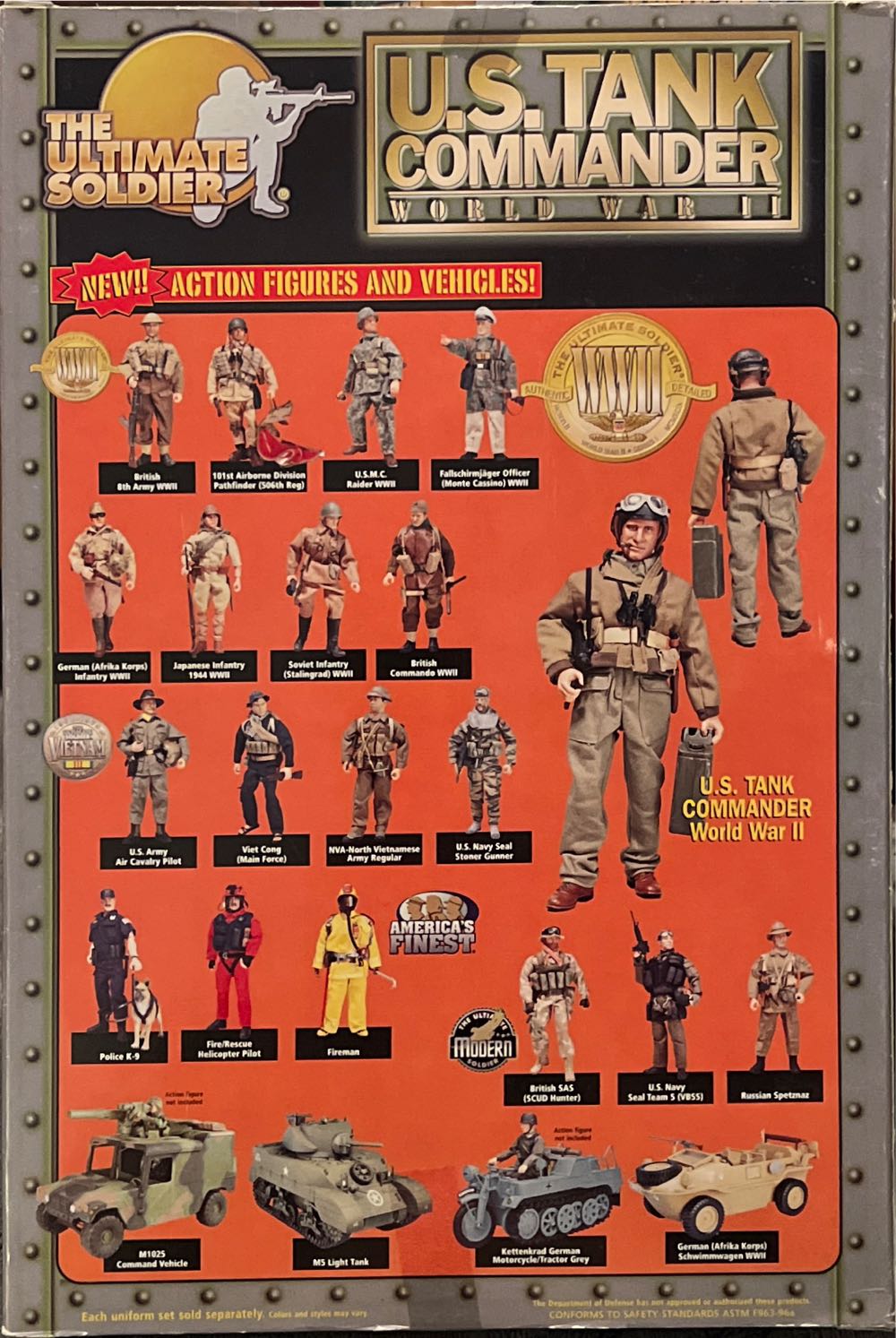 The Ultimate Soldier 21st Century Toys U.s. Tank Commander ... - 21st Century Toys (The Ultimate Soldier WWII) action figure collectible [Barcode 638748223100] - Main Image 2