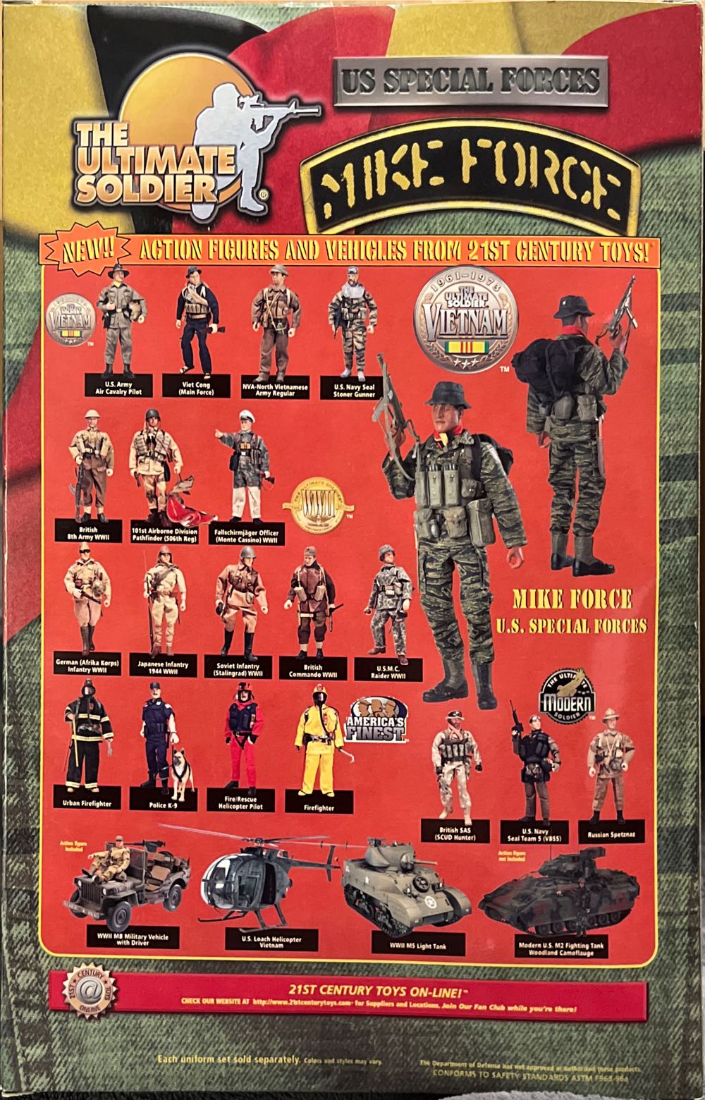 The Ultimate Soldier US Special Forces ”Mike Force” - 21st Century Toys (The Ultimate Soldier Vietnam) action figure collectible [Barcode 638748336121] - Main Image 2