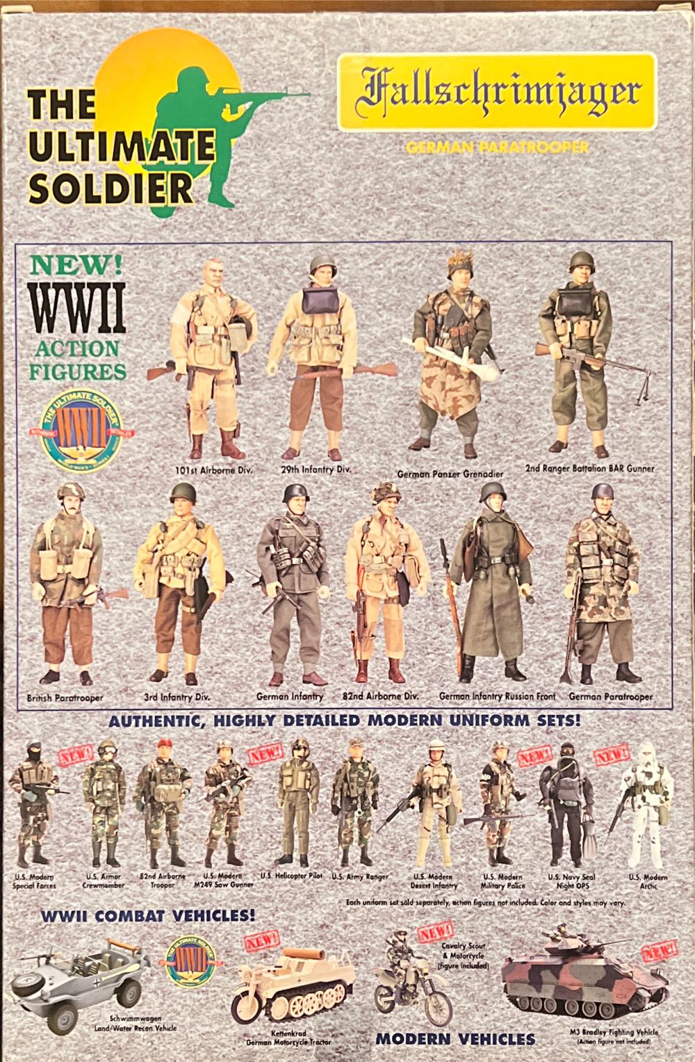 The Ultimate Soldier Fallschrimiager German Paratrooper - 21st Century Toys (The Ultimate Soldier WWII) action figure collectible [Barcode 638748220406] - Main Image 2