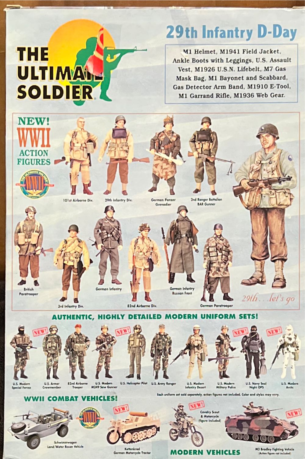 The Ultimate Soldier 29th Infantry D-Day - 21st Century Toys (The Ultimate Soldier WWII) action figure collectible [Barcode 638748220000] - Main Image 2