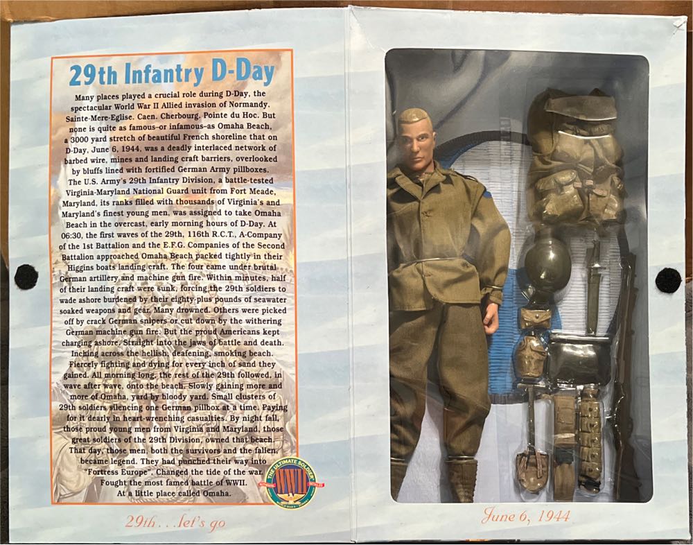 The Ultimate Soldier 29th Infantry D-Day - 21st Century Toys (The Ultimate Soldier WWII) action figure collectible [Barcode 638748220000] - Main Image 4
