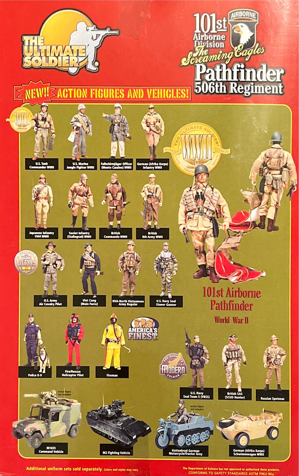 The Ultimate Soldier 101st Airborne Division The Screaming Eagles Pathfinder 506th Regiment - 21st Century Toys (The Ultimate Soldier WWII) action figure collectible [Barcode 638748223209] - Main Image 2