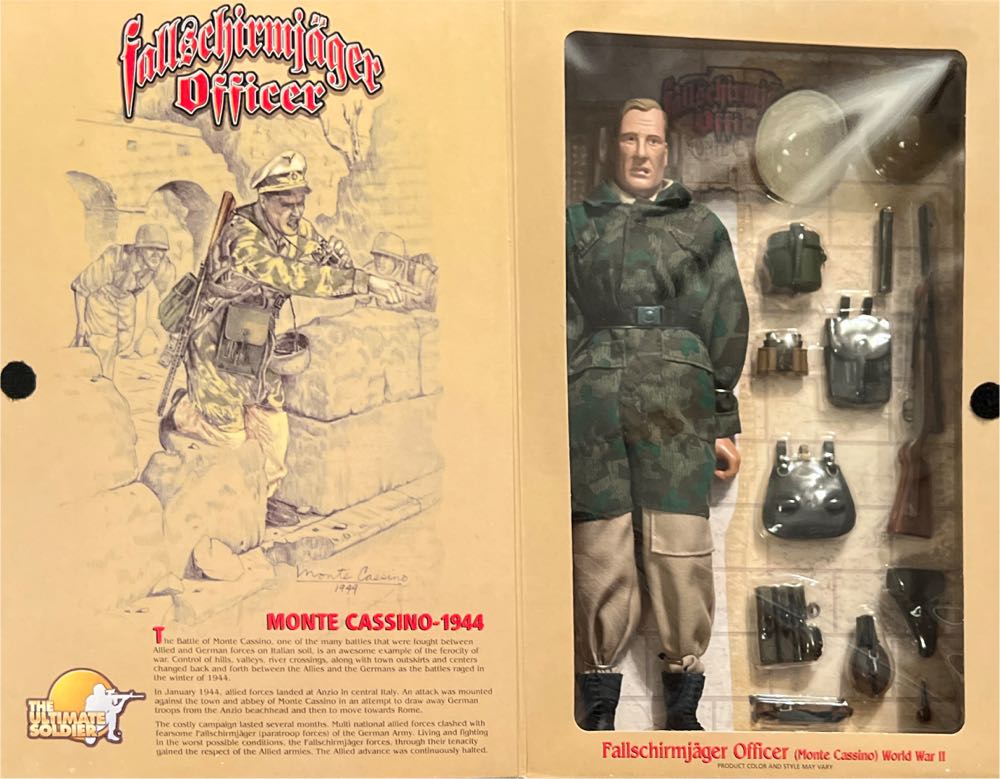 The Ultimate Soldier Fallschirmjäger Officer Monte Cassino - 21st Century Toys (The Ultimate Soldier WWII) action figure collectible [Barcode 638748223803] - Main Image 4