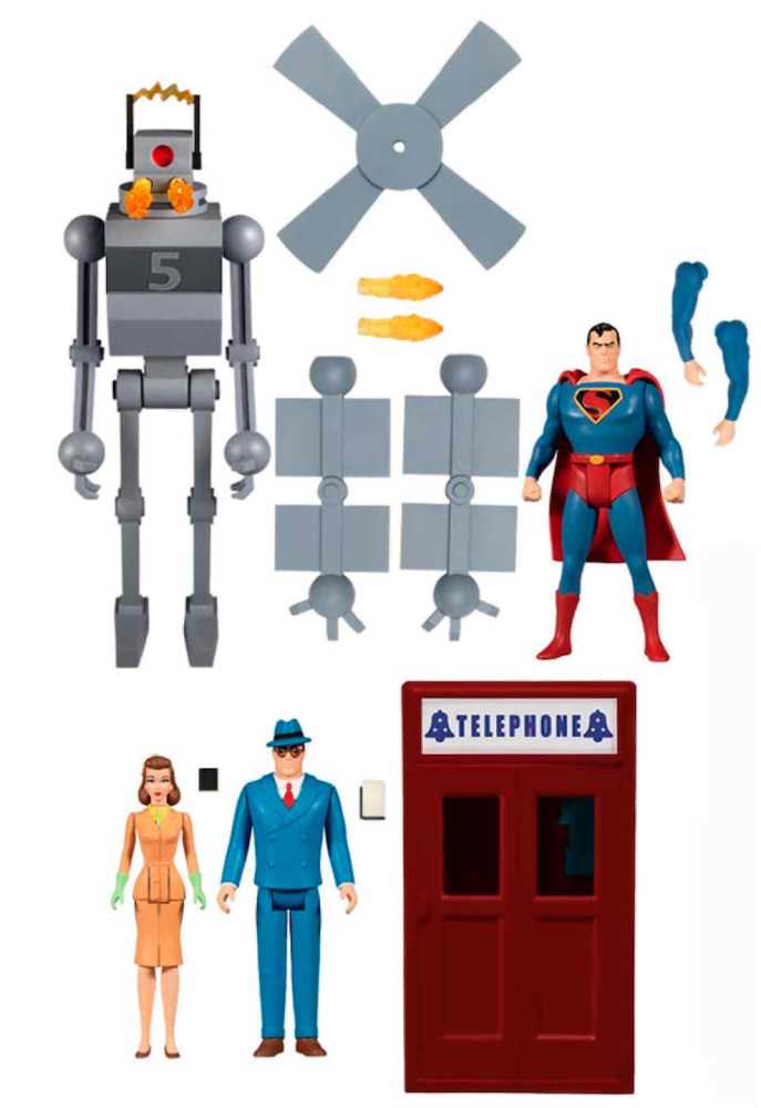 Mezco 5 Points Superman Deluxe Box Set Mechanical Monsters (1941) - Mezco (Superman: The Mechanical Monsters) action figure collectible [Barcode 696198170702] - Main Image 4