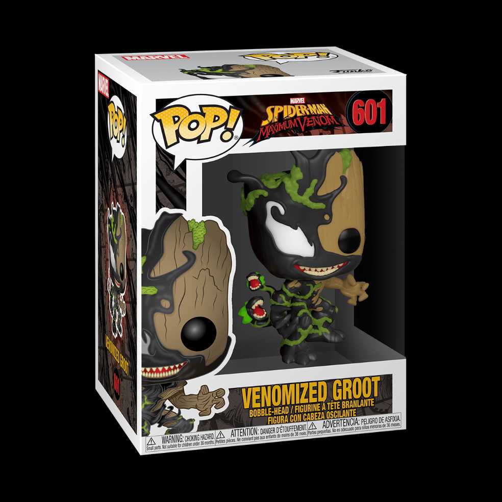 Marvel: Funko Pop! Spider-Man Maximum Venom - Venomized Groot #601 - Funko (Marvel Venom) action figure collectible [Barcode 889698464574] - Main Image 2