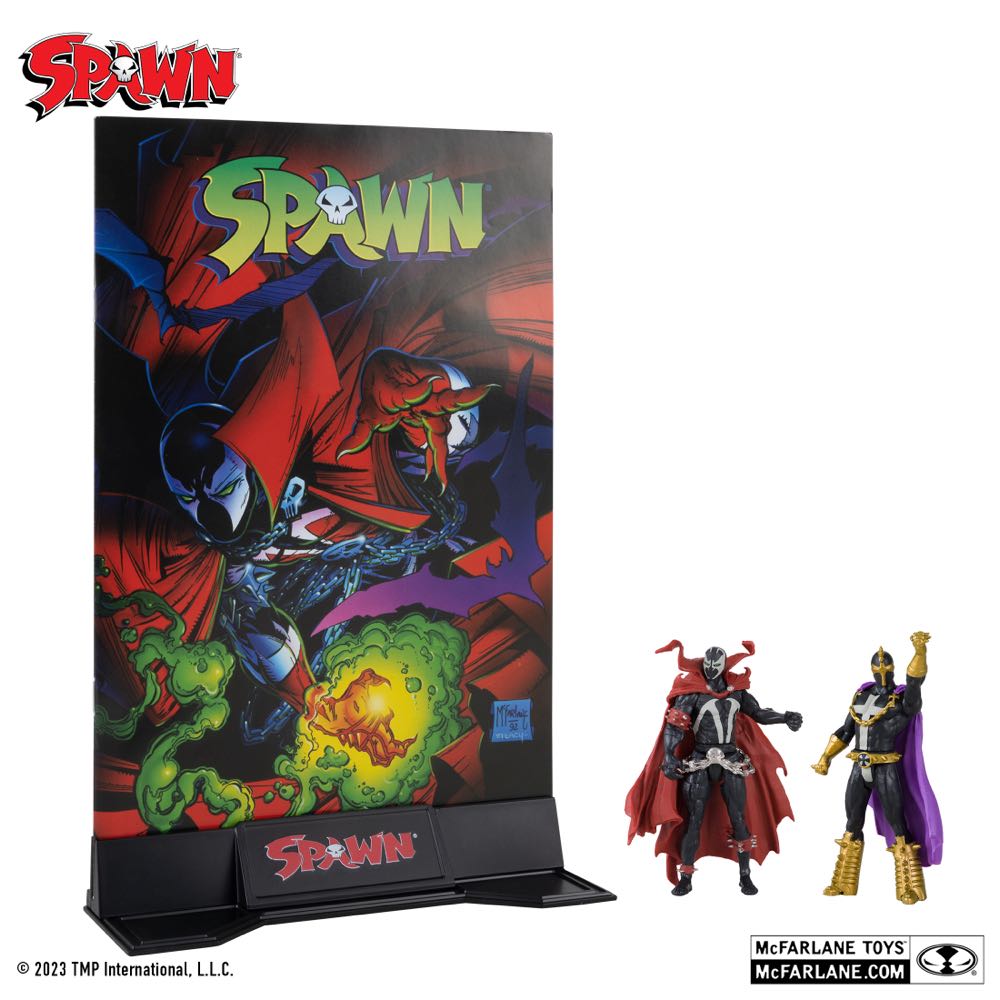 Spawn and Anti-Spawn - McFarlane Toys (Spawn Page Punchers Wave 1) action figure collectible [Barcode 787926904017] - Main Image 2