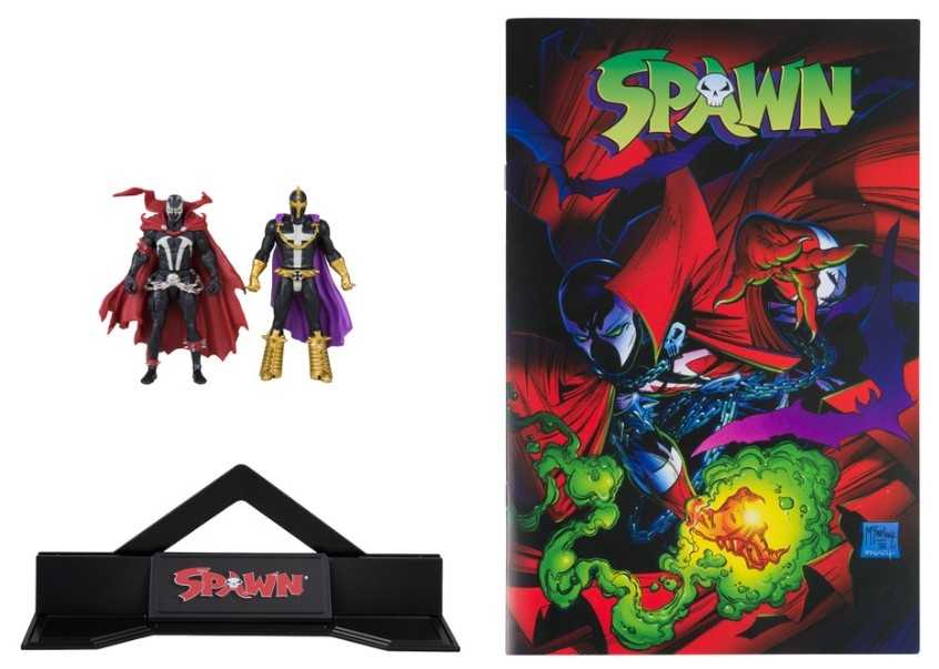 Spawn and Anti-Spawn - McFarlane Toys (Spawn Page Punchers Wave 1) action figure collectible [Barcode 787926904017] - Main Image 3