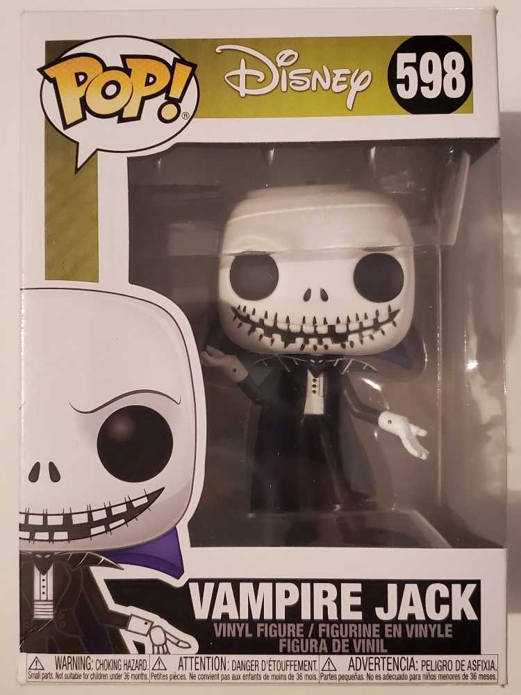 598 Vampire Jack - Disney: The Nightmare Before Christmas - Funko (Funko Pop!) action figure collectible [Barcode 889698426725] - Main Image 2