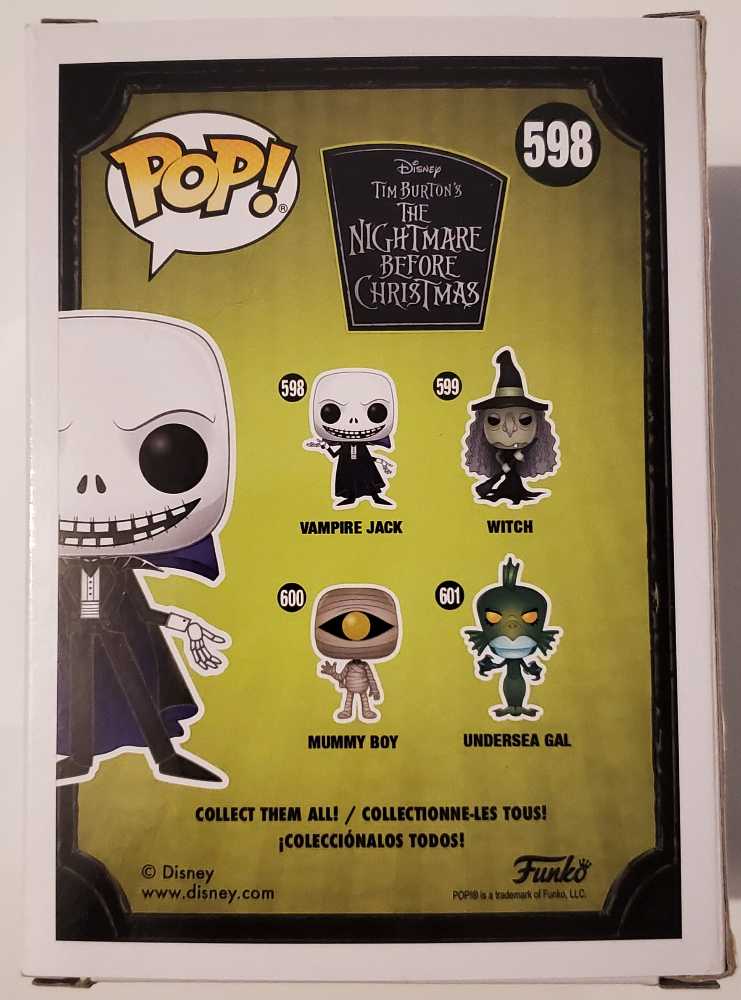 598 Vampire Jack - Disney: The Nightmare Before Christmas - Funko (Funko Pop!) action figure collectible [Barcode 889698426725] - Main Image 4