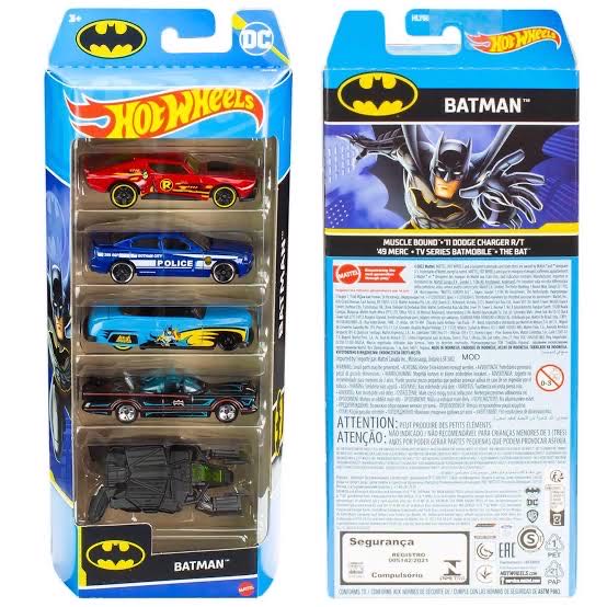 Batman Pack 5 (2022) - Hot Wheels (Batman) action figure collectible - Main Image 2
