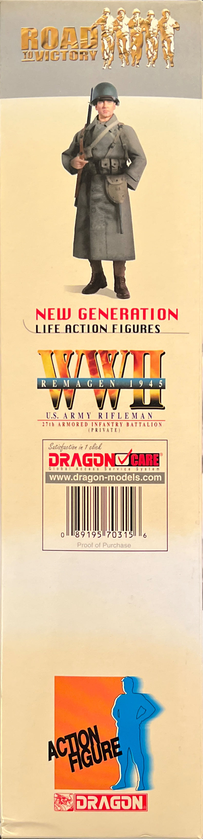 New Generation WWII Us Army Rifleman - Dragon Models Ltd. (Remagen 1945) action figure collectible [Barcode 089195703156] - Main Image 4