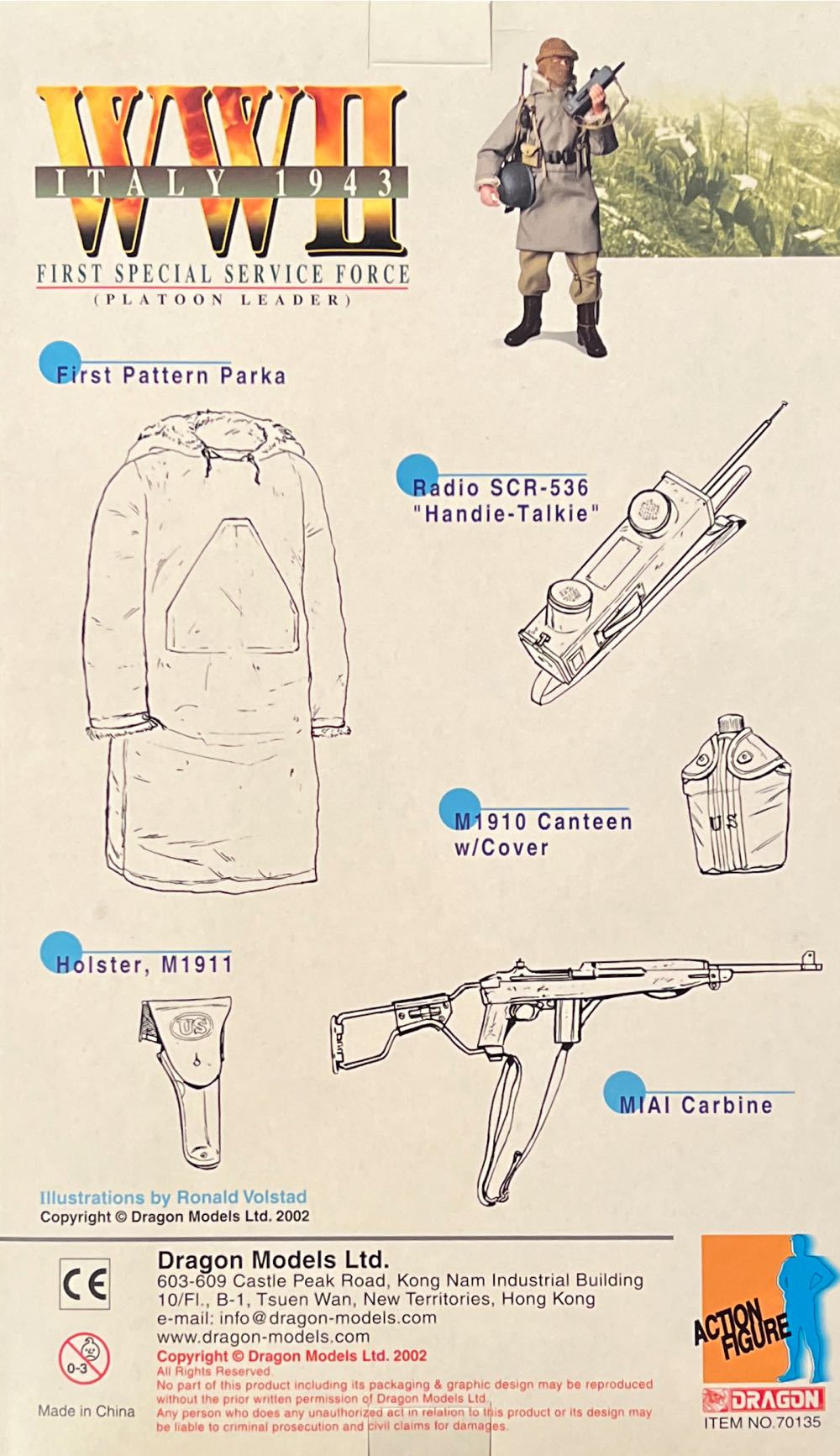 New Generation WWII Italy 1943 First Special Service Force - Dragon Models Ltd. (Italy 1943) action figure collectible [Barcode 089195701350] - Main Image 2