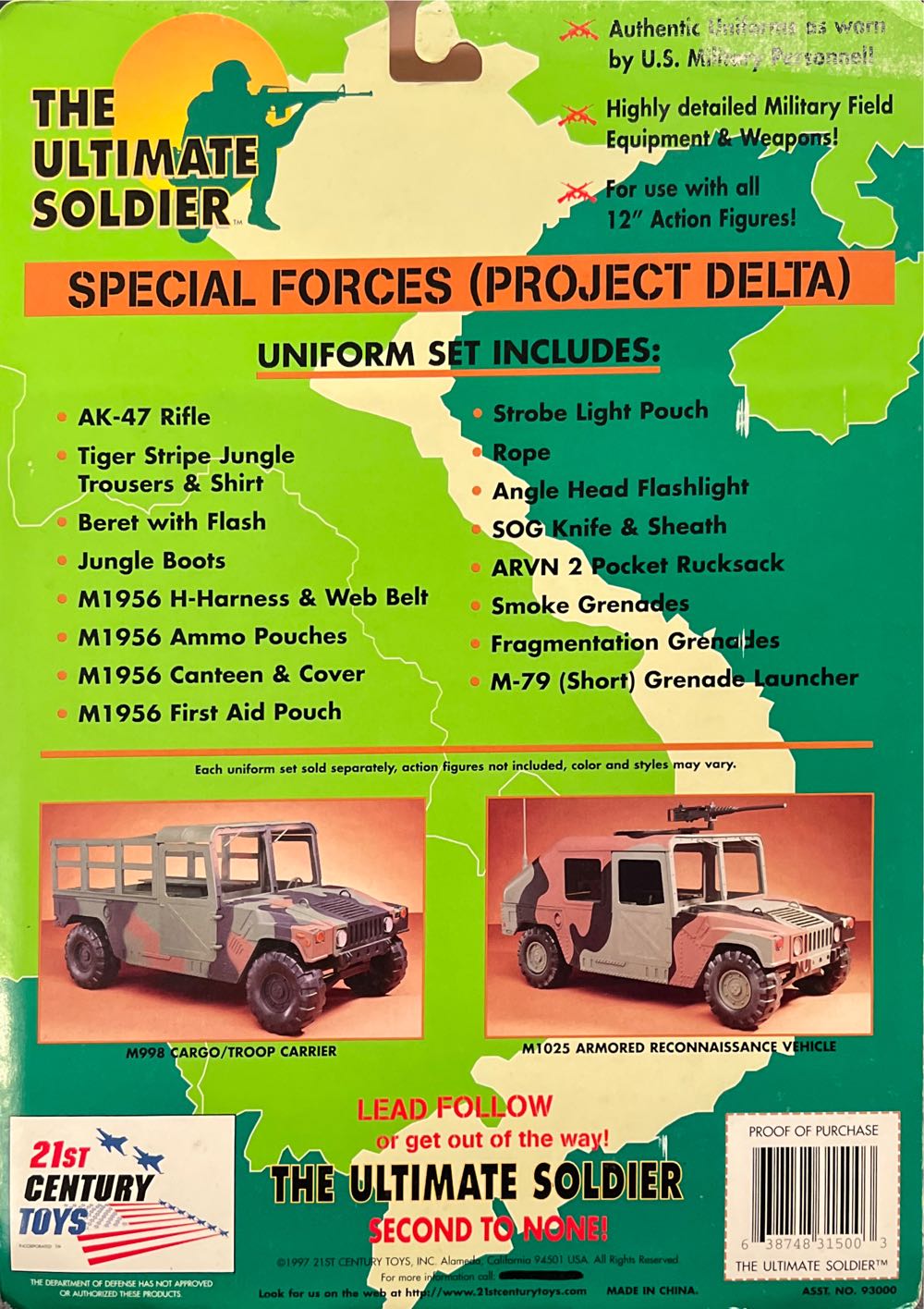 The Ultimate Soldier Special Forces (Project Delta) - 21st Century Toys (The Ultimate Soldier) action figure collectible [Barcode 638748315003] - Main Image 2