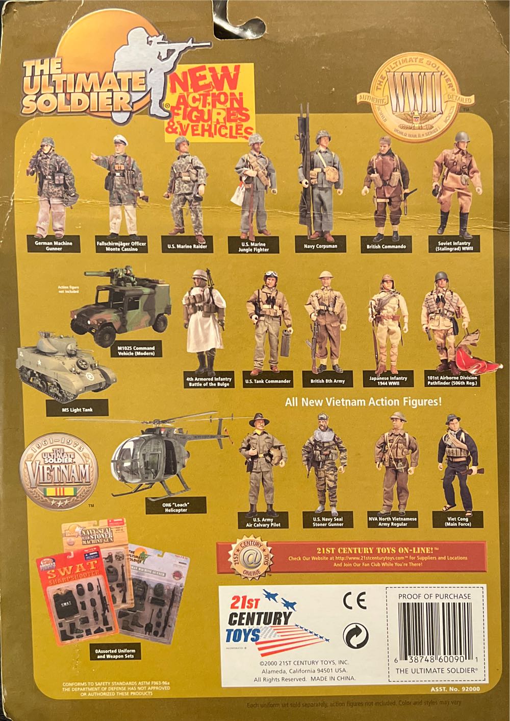 The Ultimate Soldier U.S. Special Forces Weapons Set - 21st Century Toys (The Ultimate Soldier WWII) action figure collectible [Barcode 638748600901] - Main Image 2