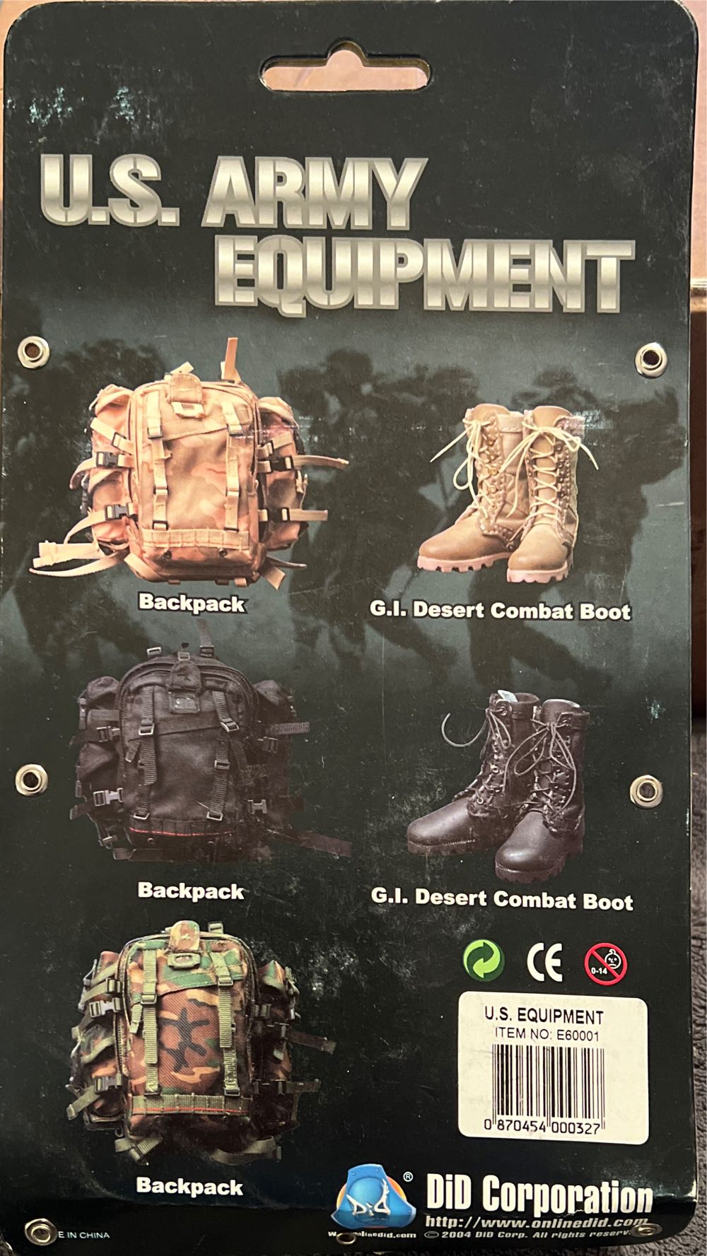 US Army Equipment - Did Corp action figure collectible [Barcode 870454000327] - Main Image 2