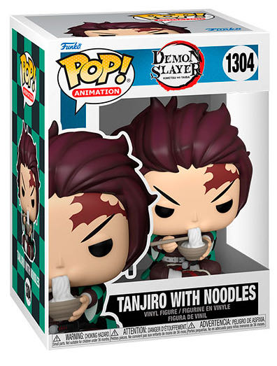 Tanjiro With Noodles #1304 - Demon Slayer Funko Pops (Demon Slayer: Kimetsu no Yaiba) action figure collectible [Barcode 889698573467] - Main Image 2