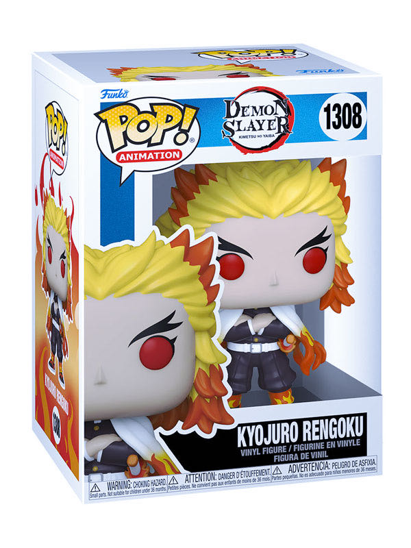 Demon Slayer- Kyojuro Rengoku # 1308 - Demon Slayer Funko Pops (Demon Slayer: Kimetsu no Yaiba) action figure collectible [Barcode 889698656238] - Main Image 2
