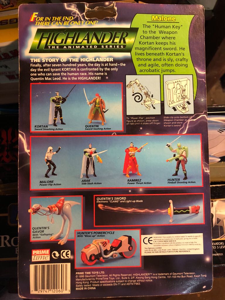 Highlander Malone - Prime Time action figure collectible [Barcode 729747120603] - Main Image 2