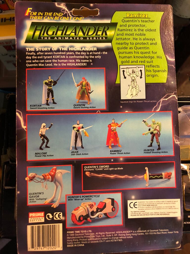 Ramirez - Prime Time Toys (Highlander) action figure collectible [Barcode 729747120207] - Main Image 2
