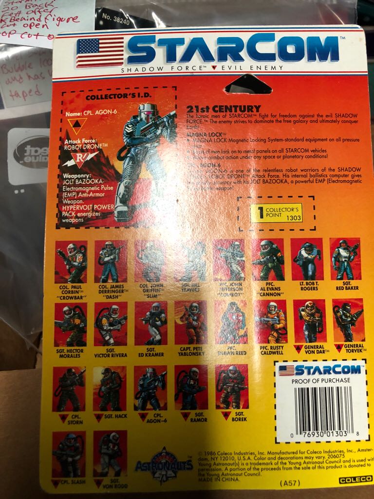 Starcom Cpl Agon-6 - Coleco (StarCom) action figure collectible - Main Image 2