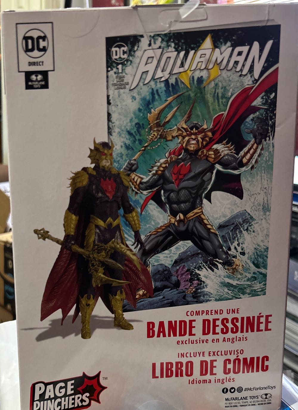 DC Page Punchers - Ocean Master - McFarlane Toys (DC Direct) action figure collectible [Barcode 787926159134] - Main Image 2