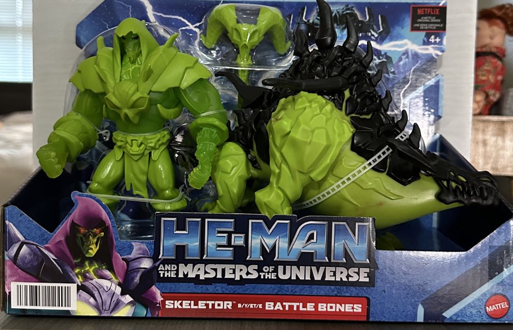 He-man And The Masters Of The Universe Figure And Creature Vehicle Skeletor And Battle Bones Savage Eternia Collectible Villain And Steed Motu Toy  action figure collectible [Barcode 194735112401] - Main Image 2