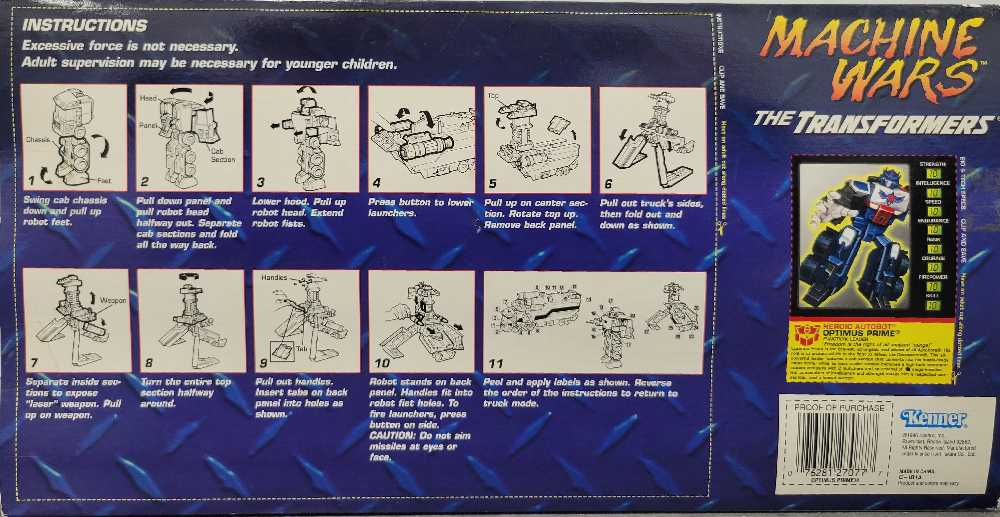 Optimus Prime - Kenner (Machine Wars) action figure collectible - Main Image 4