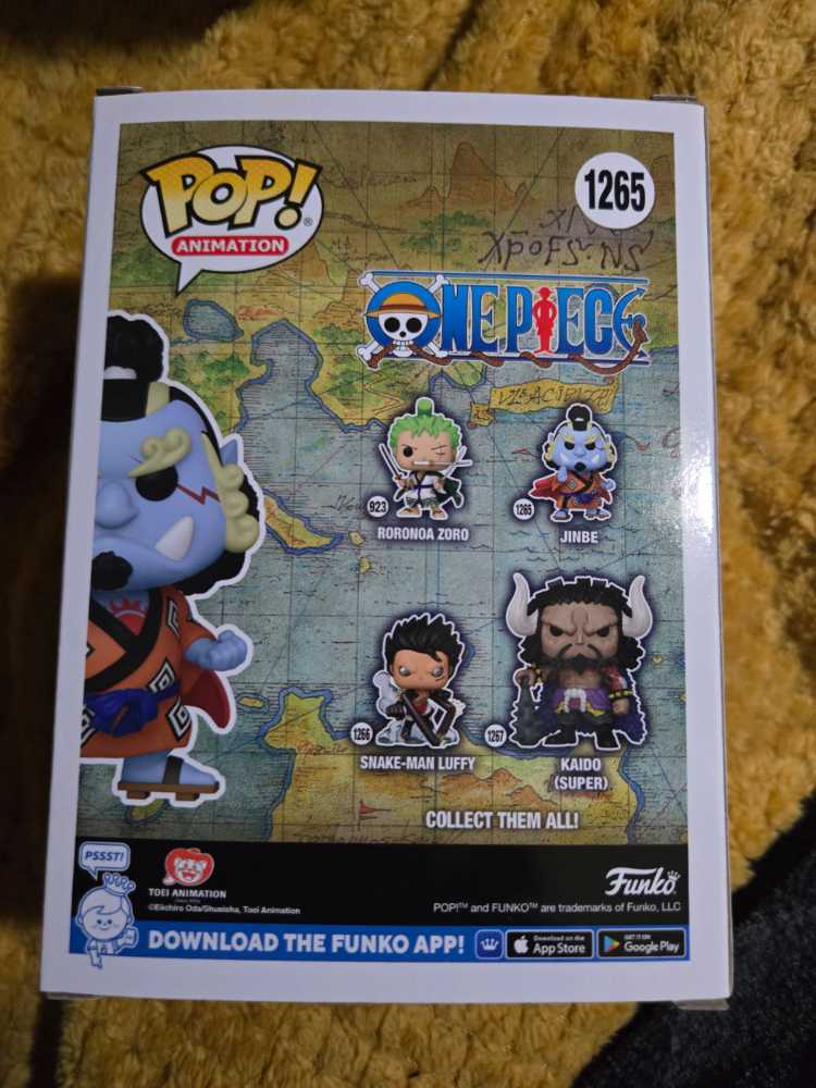 One Piece # 1265 Jinbe  Funko Pop  (One Piece) action figure collectible [Barcode 889698613675] - Main Image 2