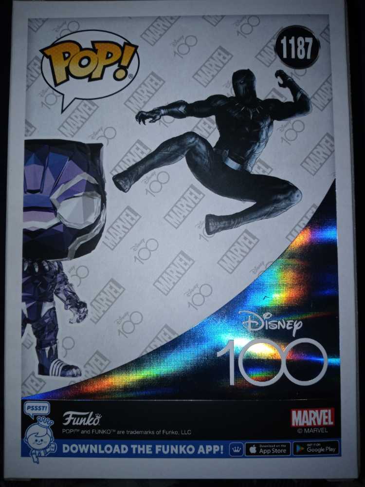 Marvel- Black Panther Funko 1187 - Funko (Black Panther) (Black Panther) action figure collectible [Barcode 889698704748] - Main Image 2