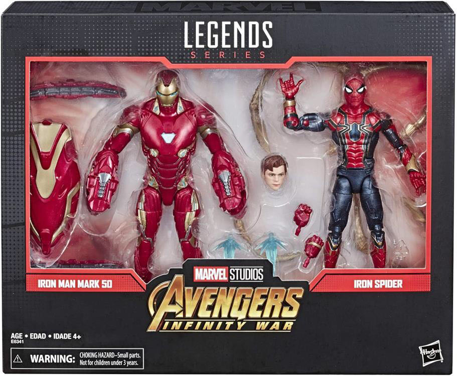 Iron Man and Iron Spider - Marvel Legends (Avengers Infinity War) - Hasbro (Marvel Legends) action figure collectible [Barcode 630509833474] - Main Image 2
