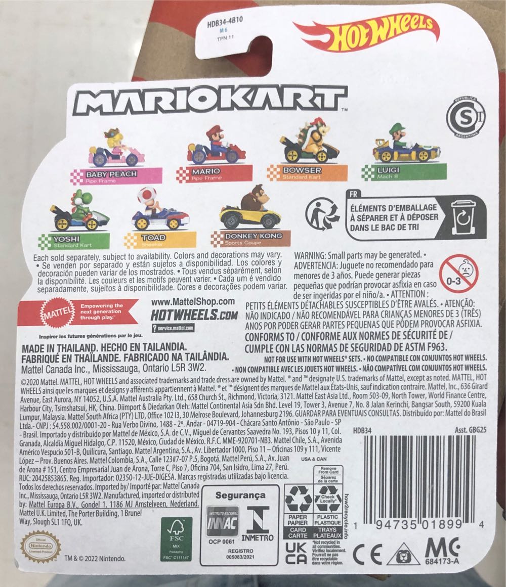 Mario Pipe Frame - Mattel (Hot Wheels Mario Kart) action figure collectible [Barcode 194735018994] - Main Image 2