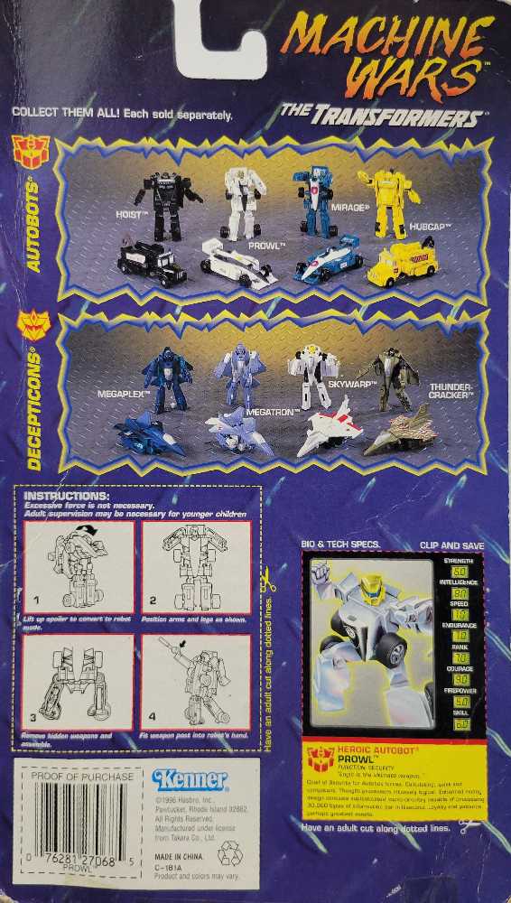 Prowl - Kenner (Machine Wars) action figure collectible - Main Image 3