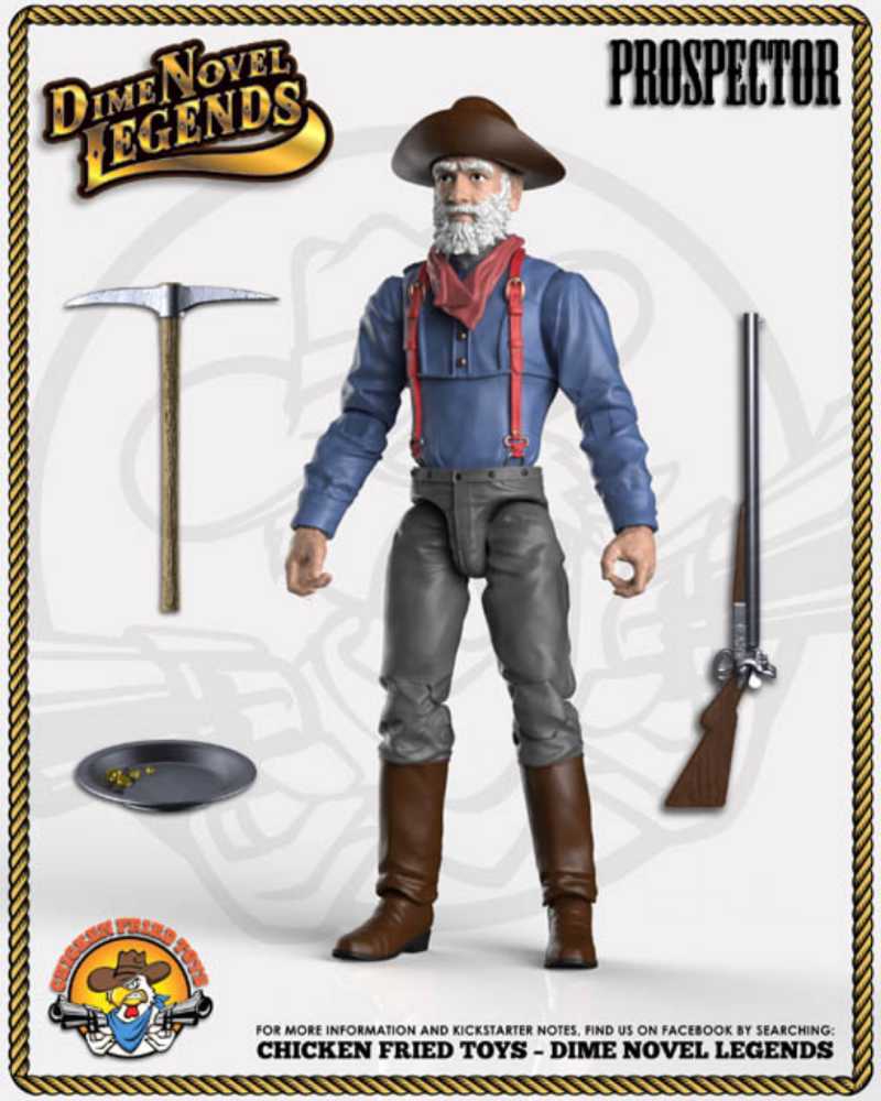 Prospector - Chicken Fried Toys (Dime Novel Legends) action figure collectible - Main Image 2