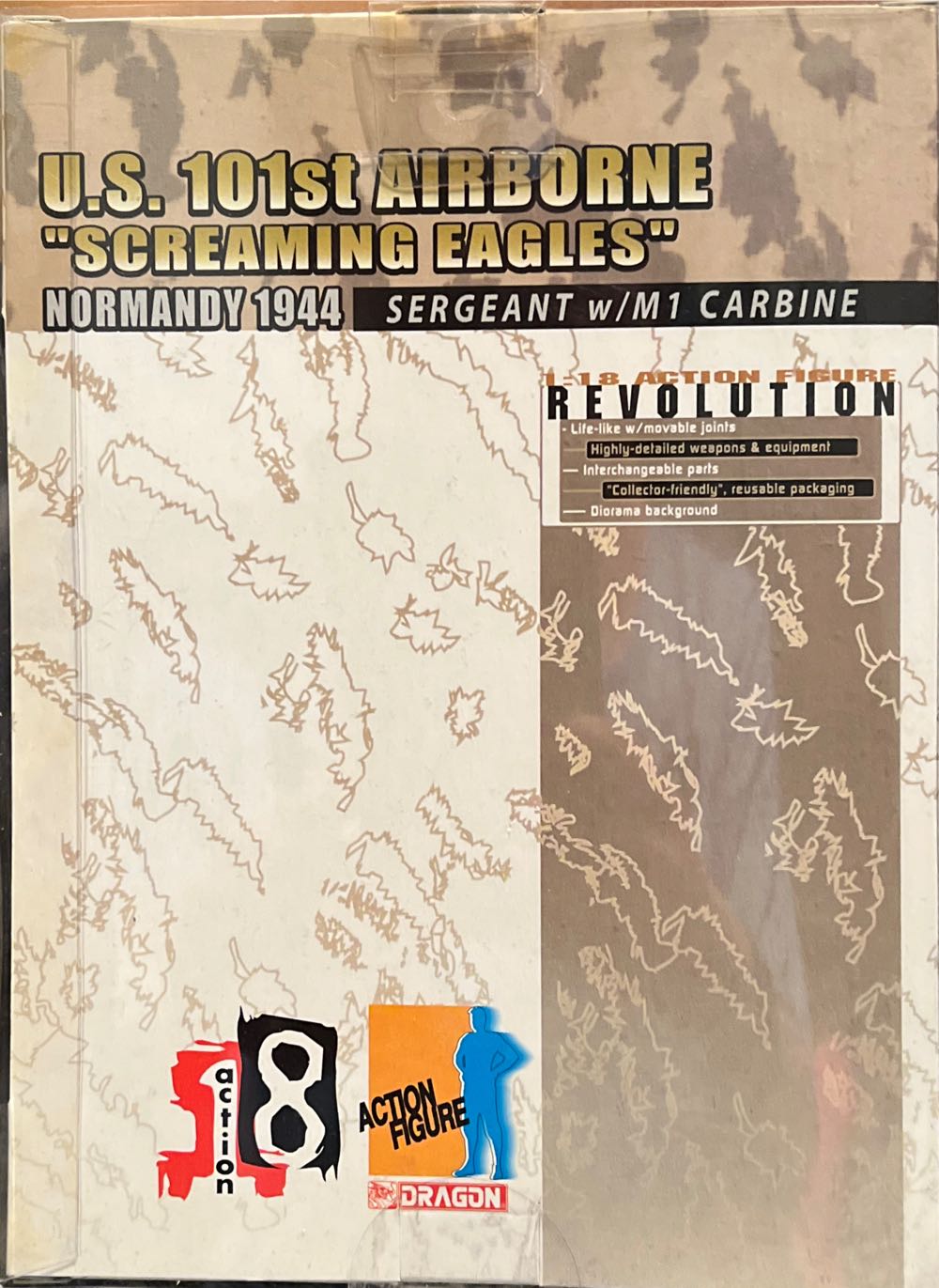 Dragon Action 18 U.s. 101st Airborne Screaming Eagles Sergeant W M1 Carbine 1 18 - Dragon Models Ltd. (Normandy 1944) action figure collectible [Barcode 089195800183] - Main Image 2