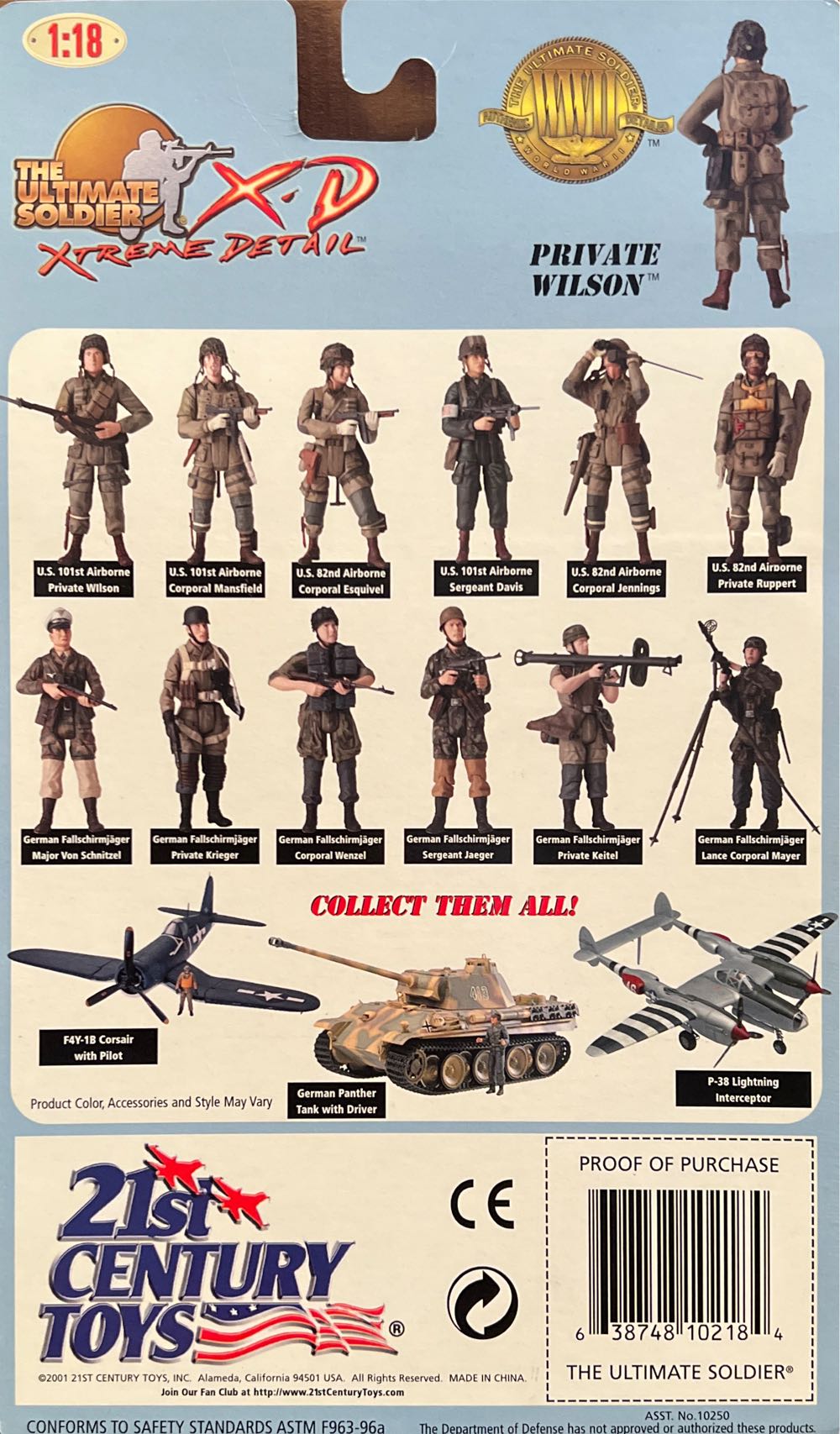 The Ultimate Soldier 101st Airborne - 21st Century Toys (The Ultimate Soldier X-D Xtreme Detail) action figure collectible [Barcode 638748102184] - Main Image 2