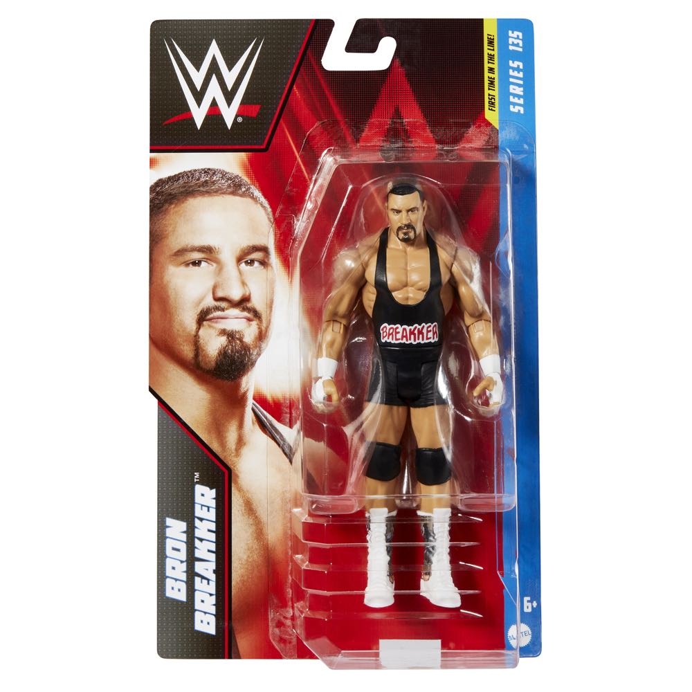 Bron Breakker First Time In The Line - Mattel (WWE Basic Series #135) action figure collectible [Barcode 194735105977] - Main Image 2