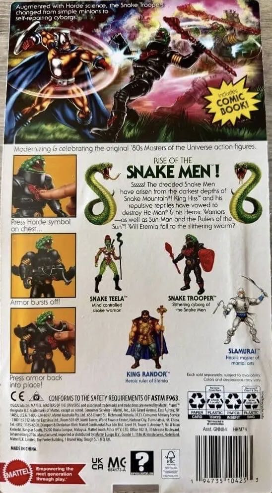 Snake Trooper - Mattel (Masters Of The Universe) action figure collectible [Barcode 194735104253] - Main Image 3