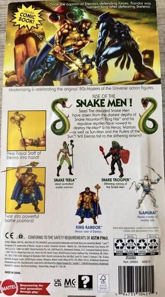 King Randor (200X) [MOTU Origins] - Mattel (Masters of the Universe: Origins) action figure collectible [Barcode 194735104215] - Main Image 3