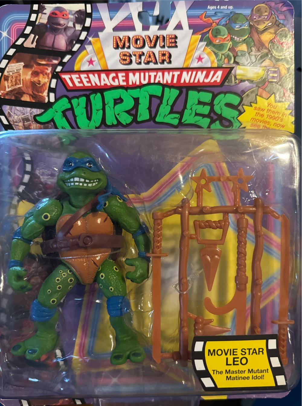 Movie Star Leo - Playmates (Teenage Mutant Ninja Turtles (Re-release)) action figure collectible [Barcode 043377813309] - Main Image 2