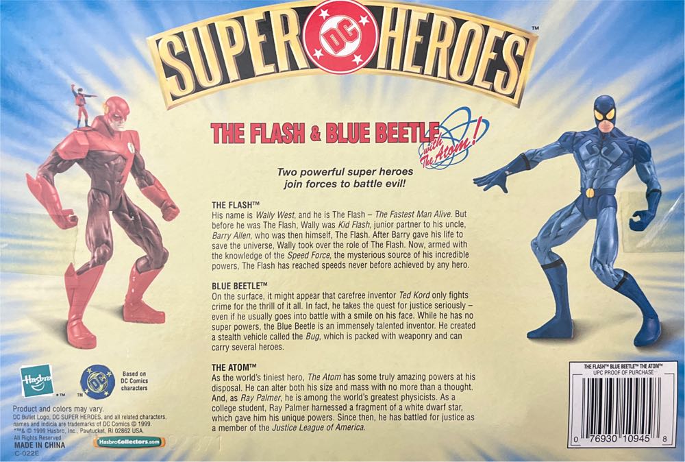 DC Super Heroes The Flash & Blue Beetle With The Atom! - Hasbro action figure collectible [Barcode 076930109458] - Main Image 2