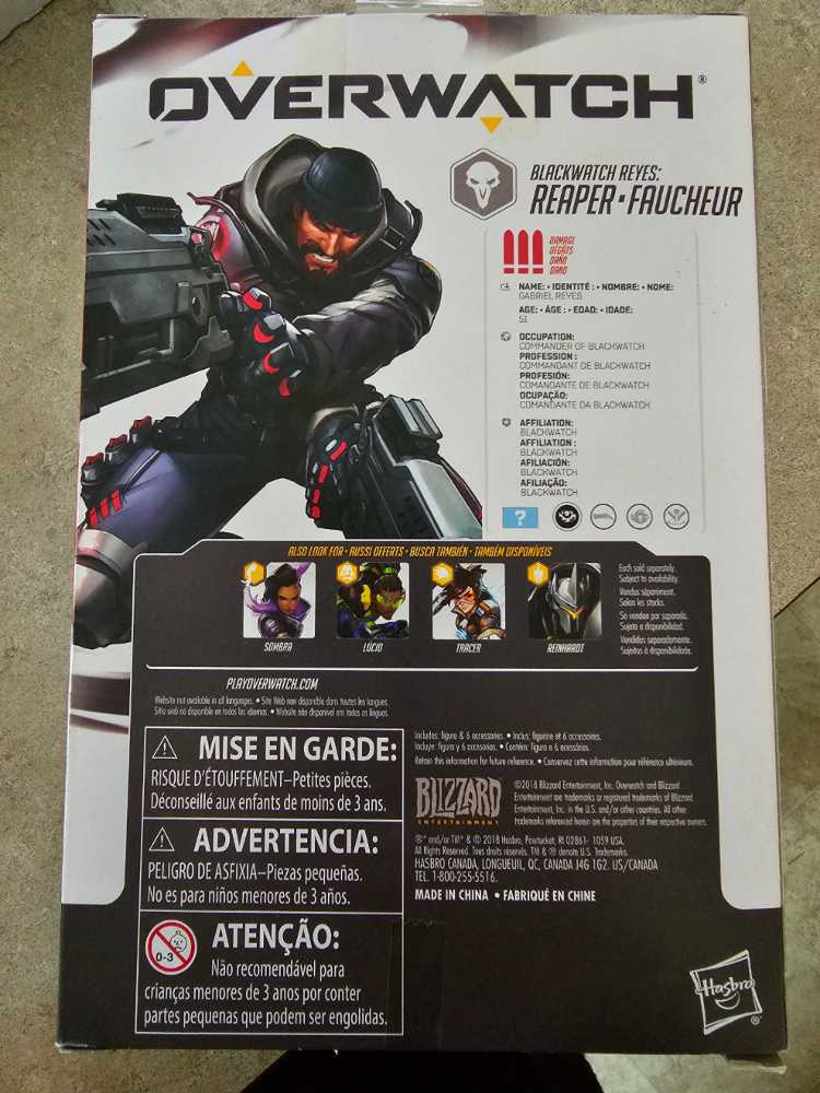 Overwatch - Reaper (blackwatch reyes)  action figure collectible - Main Image 2