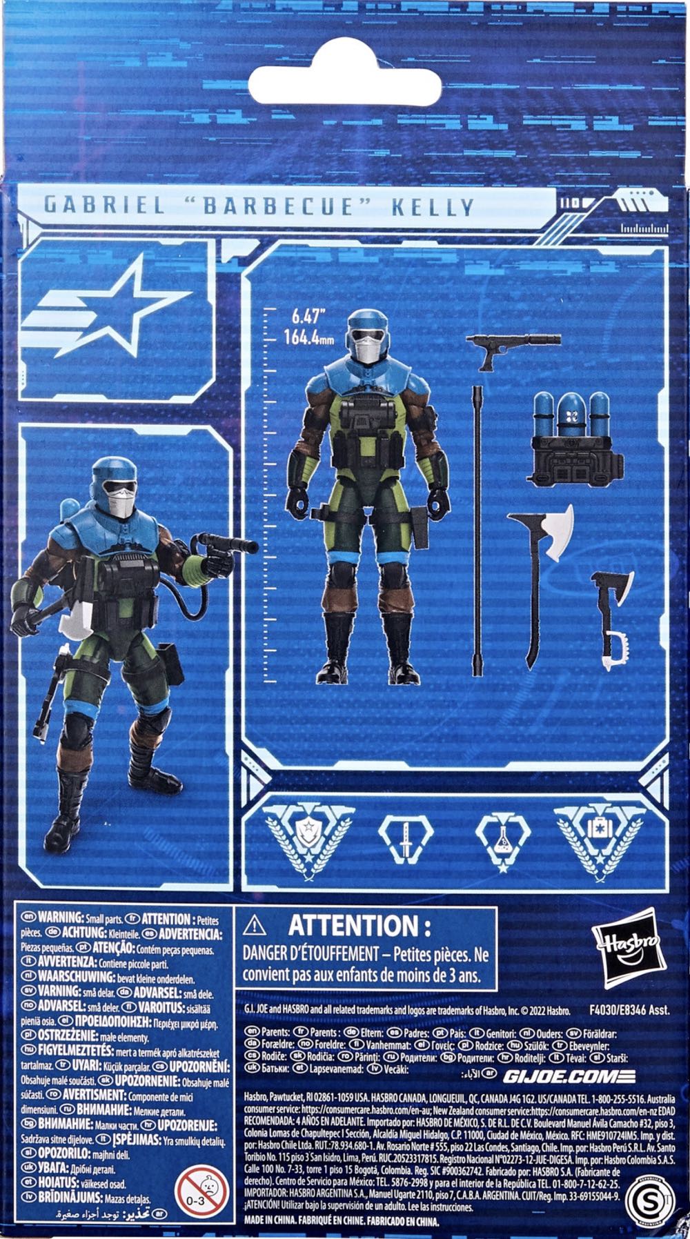 Gabriel “Barbecue” Kelly (58) - Hasbro (G.I. Joe: Classified Series) action figure collectible [Barcode 5010993982752] - Main Image 2