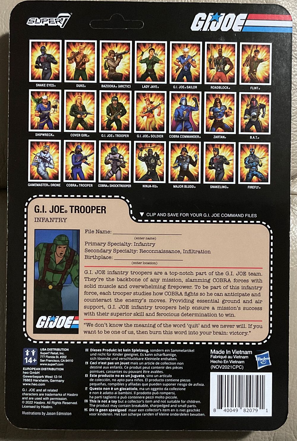 G.I. Joe (Super7) - G.I. Joe Trooper - Hasbro (G.I. Joe (Super7)) action figure collectible - Main Image 2