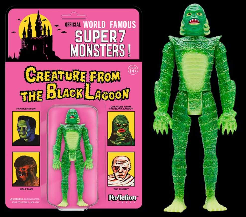 Creature From The Black Lagoon (thick) - Super 7 / ReAction Figures (Official World Famous Super7 Monsters!) action figure collectible [Barcode 840049814721] - Main Image 2