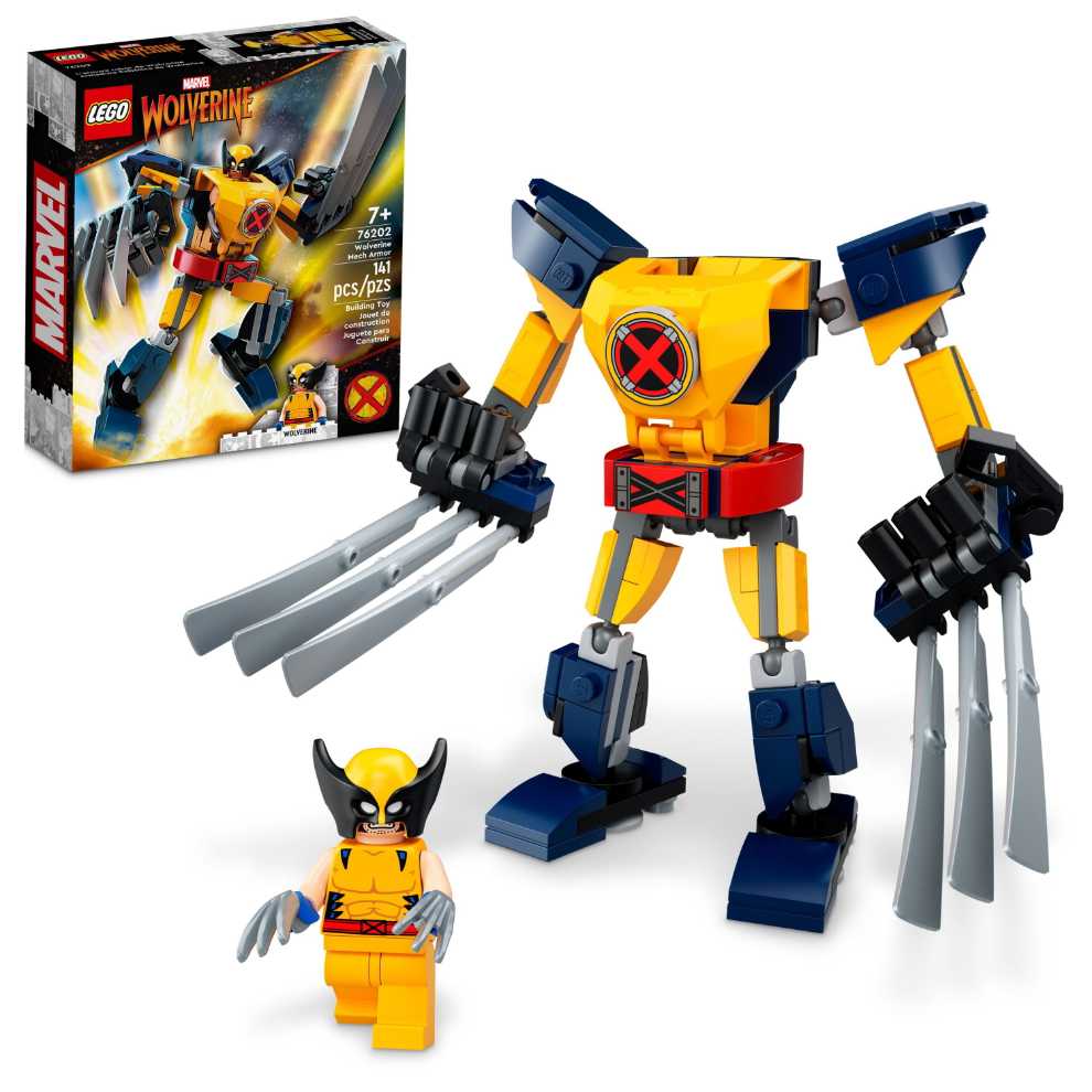Lego Marvel Wolverine Mech Armor 76202 Building Kit; Collectible Mech And Minifigure For Wolverine Fans Aged 7 141 Pieces  action figure collectible [Barcode 673419355919] - Main Image 3